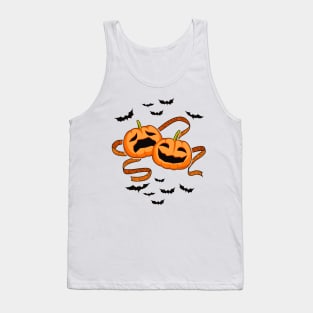 Sad/Smiling Halloween Theatre Pumpkins Tank Top